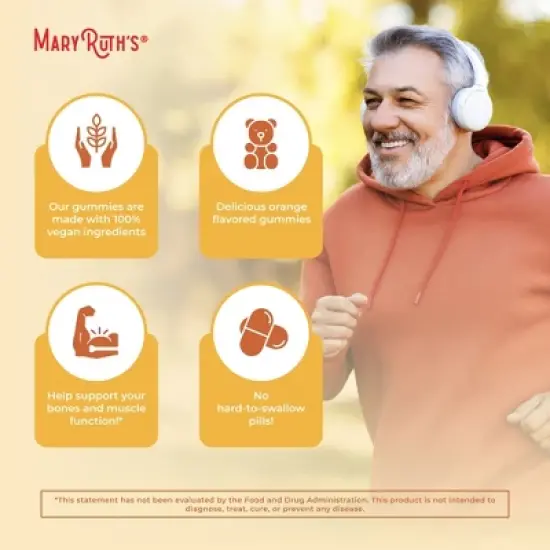 MaryRuth's Vitamin D3 Gummies, Orange, 60 ct image {5}