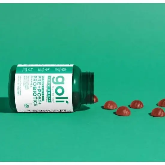 Goli Nutrition Pre Post Probiotics Sugar Free Vegan Dietary Supplement Gummies - 60ct image {6}