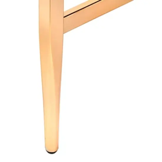 Thayer Mid Century Glass Desk Bright Gold - Lifestorey image {3}