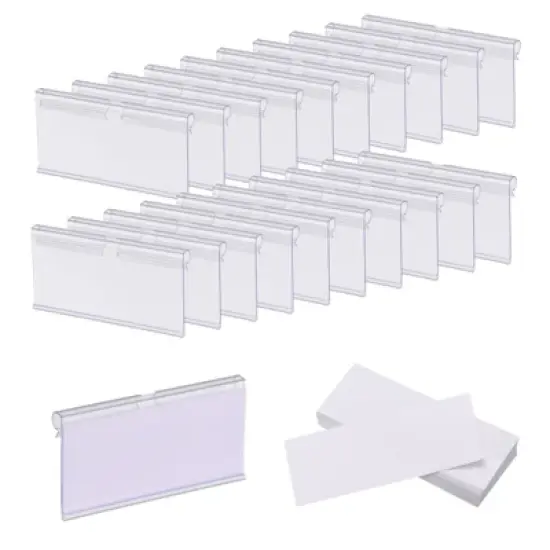 Unique Bargains Durable Removable PVC Clip-In Design Basket Label image {8}