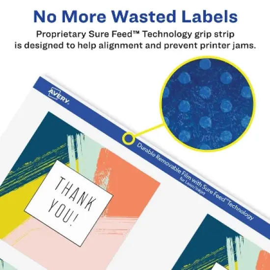 Avery Square Labels with Sure Feed, 3" x 3" image {3}