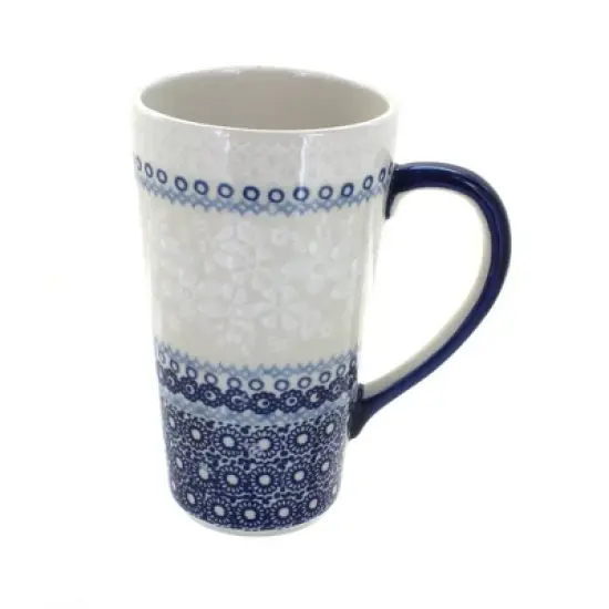 Blue Rose Polish Pottery K083 Manufaktura Large Coffee Mug image {27}