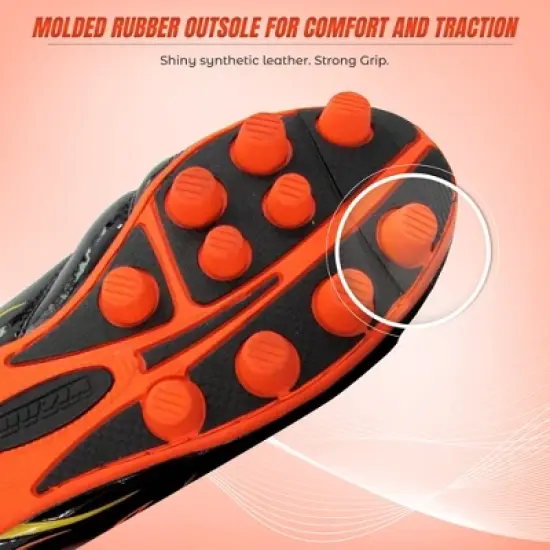 Vizari Blaze Outdoor Firm Ground Kids Soccer Cleats | Athletic Football Shoes for Boys and Girls | Comfortable Outdoor Soccer Shoes image {1}