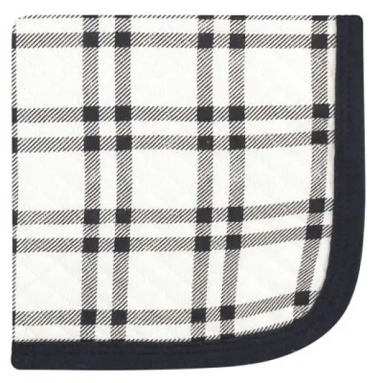 Hudson Baby Infant Boy Quilted Cotton Washcloths, Moose, One Size image {2}