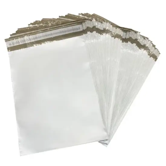 UOFFICE Pack of 100 Poly Mailers Bags 12"x15.5" - #4, Envelopes with Self-Sealing Closure image {3}
