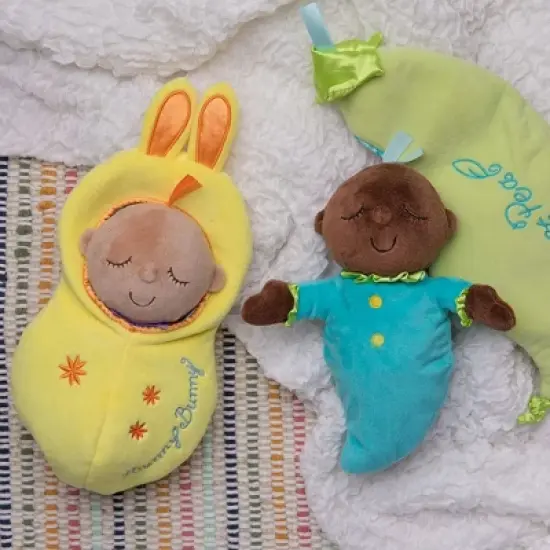 Manhattan Toy Snuggle Pod Hunny Bunny First Baby Doll with Yellow Cozy Sleep Sack image {7}