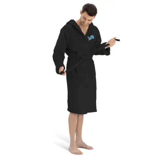 Detroit Lions NFL Hooded Silk Touch Bath Robe 26x47 Inches image {3}