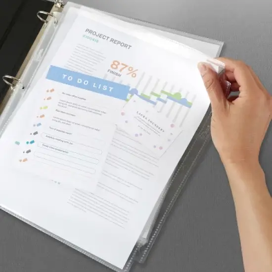 Avery Diamond Clear Secure Top Sheet Protectors, Super Heavyweight, 25 Page Protectors (76000) image {1}