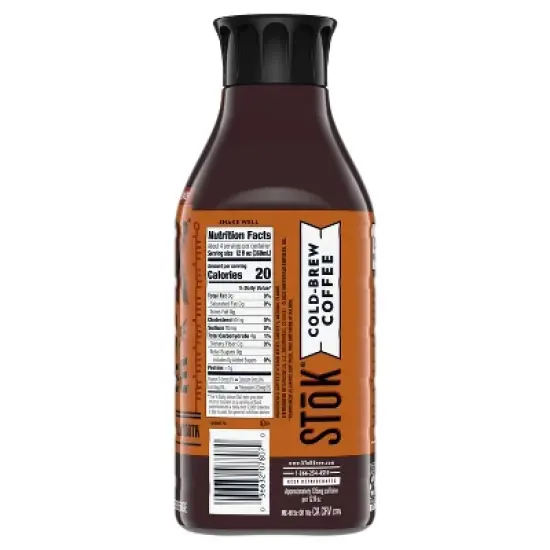 SToK Espresso Blend Un-sweet Black Cold Brew Coffee - 48 fl oz image {10}