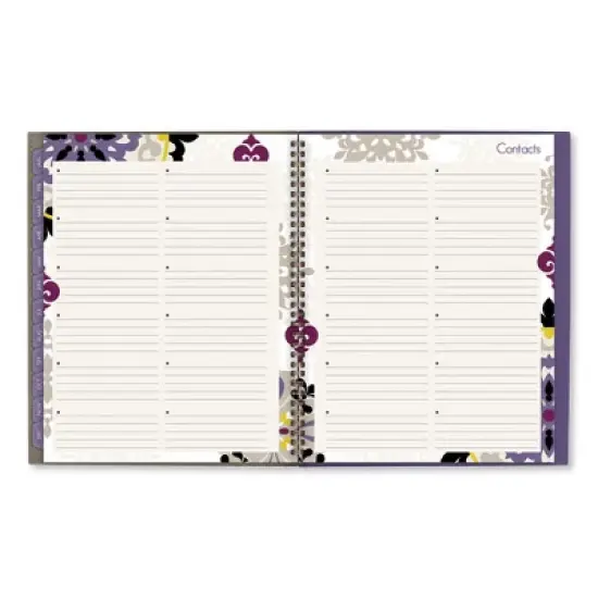 Vienna Weekly/Monthly Appointment Book, Geometric Artwork, 11 x 8.5, Purple/Tan Cover, 12-Month (Jan to Dec): 2026 image {5}