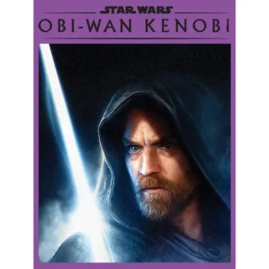 Girl's Star Wars: Obi-Wan Kenobi Lightsaber Glow Kenobi Portrait T-Shirt image {1}
