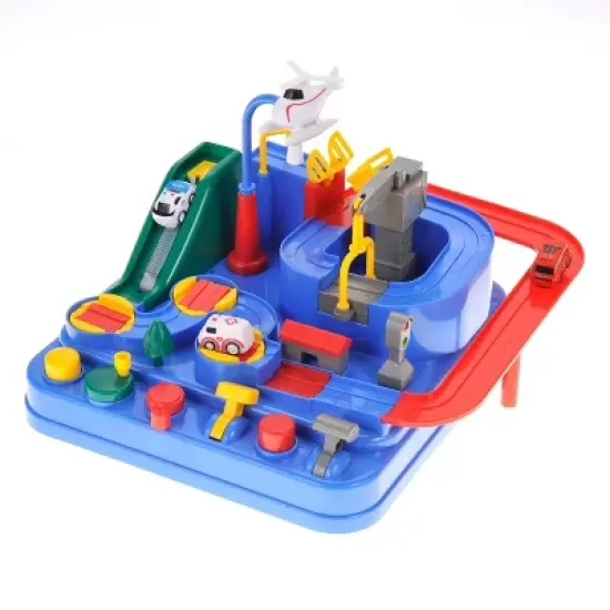 Insten Race Track Vehicle Obstacle Course and Puzzle Playset Toys For Kids Birthday Gift image {4}