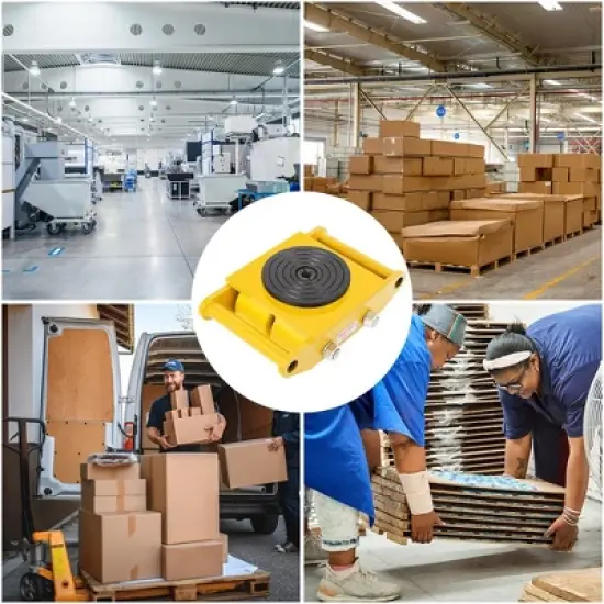 Machinery Mover 6T 13200lb Heavy Duty Machine Dolly Equipment Roller Skates image {7}