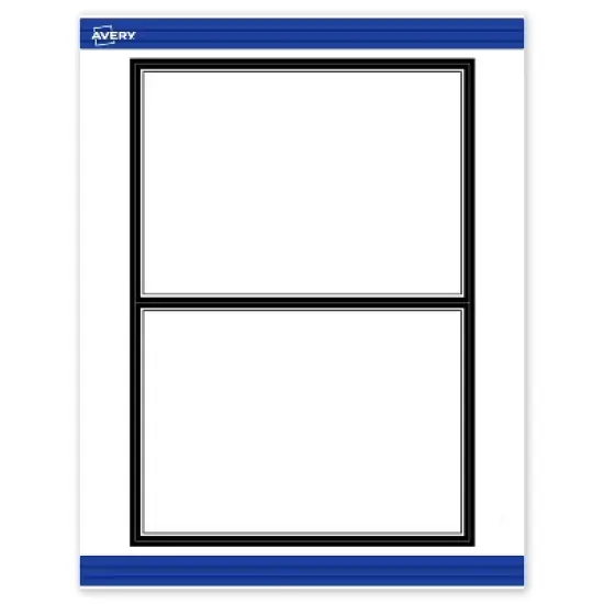 Avery 5" x 7" Cards, Double Black Border, 20 ct image {9}