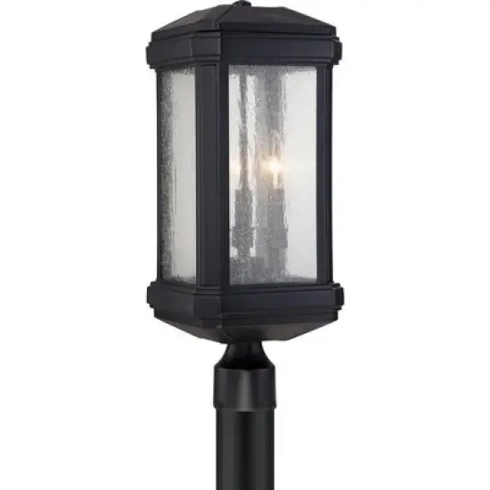 Quoizel Lighting Trumbull 3 - Light Post Light in  Mystic Black image {1}