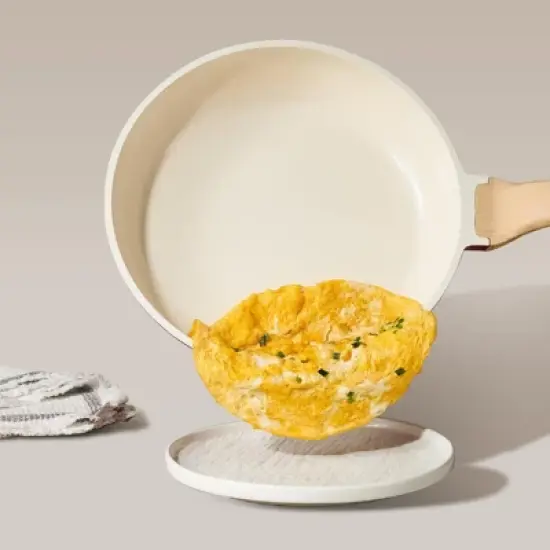 BRINJOY 10-Piece Nonstick Cookware Set - Granite Coated Induction Cooktop Safe Kitchen Set, Black image {4}