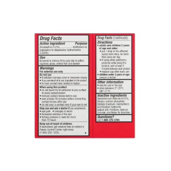 Once Daily Eye Allergy Itch Relief Eye Drops - up&up&trade; image {2}