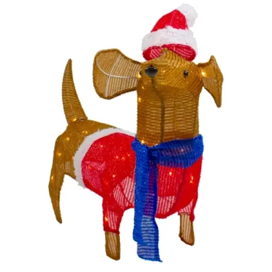 Northlight 26" LED Lighted Dachshund Dog Outdoor Christmas Decoration image {4}