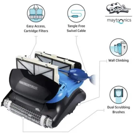 Dolphin Nautilus CC Plus Robotic Pool Cleaner 99996403-PC image {3}