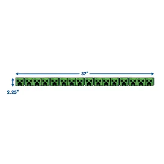 Eureka&reg; Minecraft Creeper Lineup Wide Trim, 37 Feet Per Pack, 6 Packs image {2}