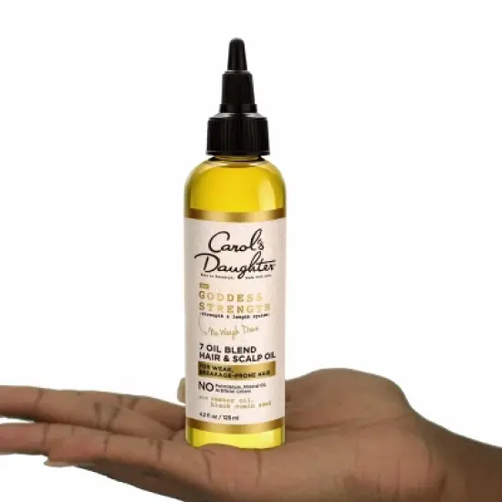 Carol's Daughter Goddess Strength Scalp Oil and Hair Oil Deep Treatment with Castor Oil for Breakage Prone Hair - 4.2 fl oz image {4}