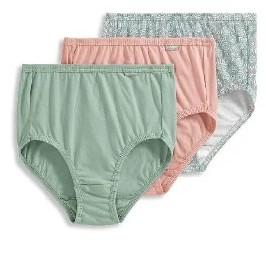 Jockey Womens Plus Size Elance Brief 3 Pack Underwear Briefs 100% cotton image {21}