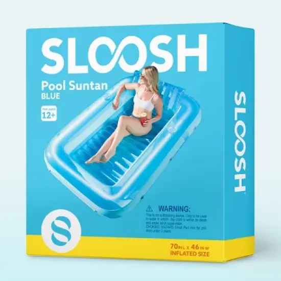 Sloosh Luxe Edition Inflatable Suntan Tub Floating Pool Lounger Pool Tanning Pool Inflatable Tanning Bed for Adults image {6}