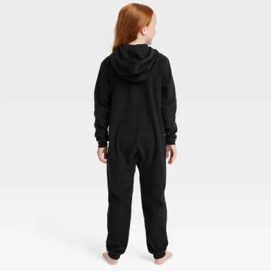 Kids' Glow-In-The-Dark Skeleton Halloween Matching Family Union Suit - Hyde & EEK! Boutique&trade; Black image {1}