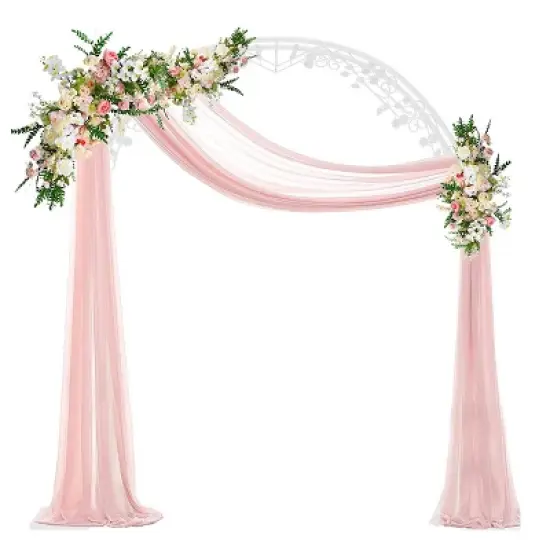 Artloge 7.9Ft Metal Garden Arch Trellis,Garden Arbor Trellis for Climbing Plants Roses Vines,Flower Arch Wedding Arch Stand for Lawn,White image {11}