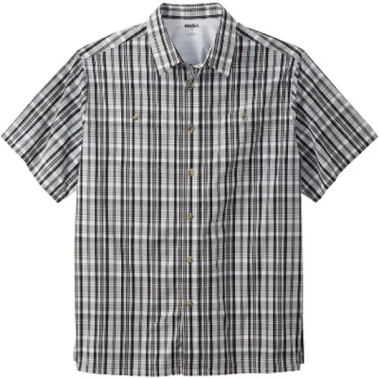 KingSize Men's Big & Tall Short-Sleeve Plaid Sport Shirt image {24}