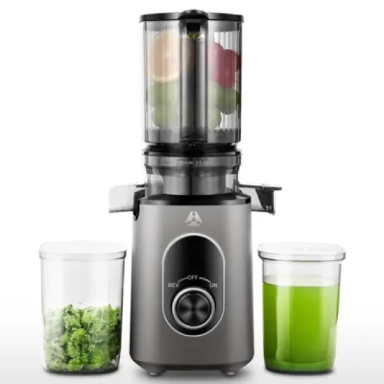 Masticating Juicer, 4.35 inch Cold Press Juicer, 8-stage Spiral 50RPM Slow Masticating for Whole Fruits &Vegetables, BPA Free, Reverse Function image {8}