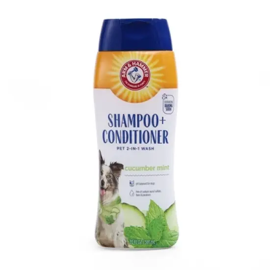 Arm & Hammer 2-in-1 Cucumber and Mint Scented Dog Shampoo and Conditioner - 20 fl oz image {3}
