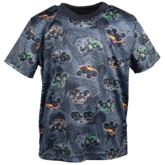 Monster Jam Graphic T-Shirt Tank Top Mesh Shorts 3 Piece Outfit Set  image {2}