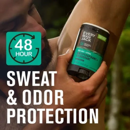 Every Man Jack Men's Solid Antiperspirant & Deodorant Sea Salt - 2.6oz image {5}