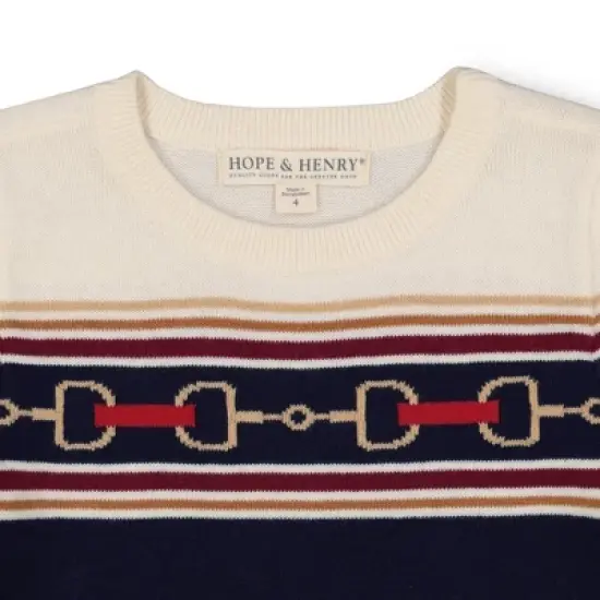 Hope & Henry Girls' Organic Cotton Bubble Sleeve Sweater Dress, Infant image {1}