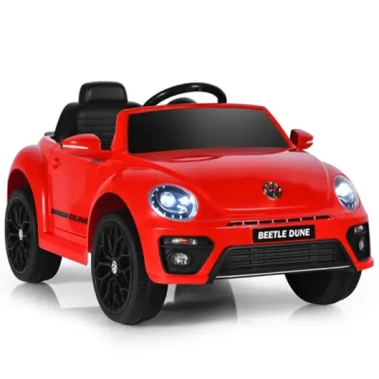 Costway 12V Kids Ride On Car Licensed Volkswagen Beetle w/ Remote Control & Music image {8}