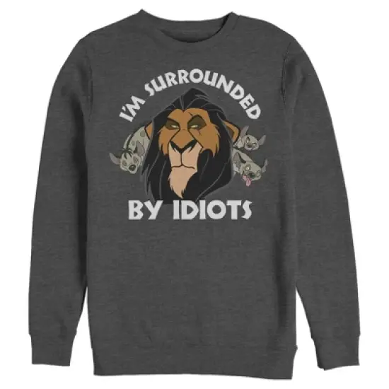 Men's Lion King Scar Surrounded by Idiots Sweatshirt image {3}