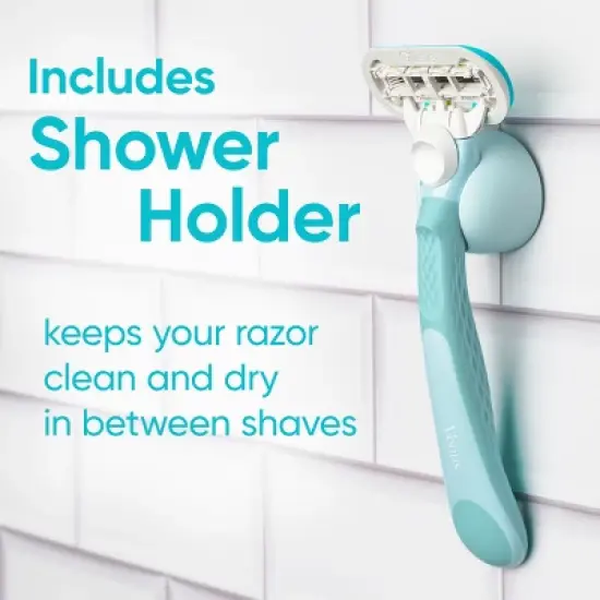 Venus Extra Smooth Women's Razor Handle, 1 Razor Blade Refill and Shower Holder image {5}