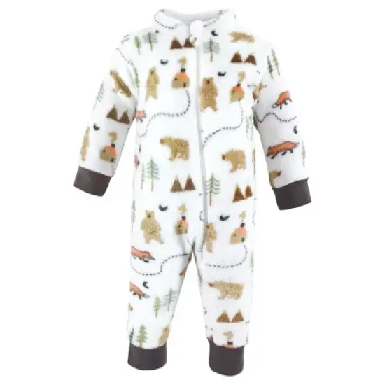 Hudson Baby Unisex Toddler Plush Jumpsuits, Camping image {2}