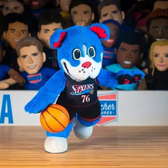 Bleacher Creatures Philadelphia 76ers Franklin Hardwood Classics 10" Mascot Plush Figure (Black Uniform) image {5}