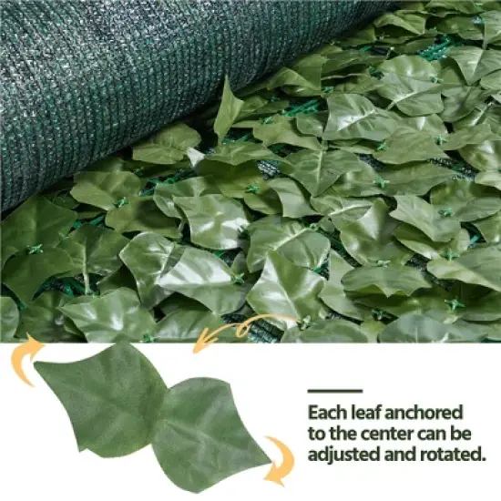 Yaheetech Artificial Faux Ivy Leaves Garden Ornaments Decorative Privacy Fence Screen Green image {4}
