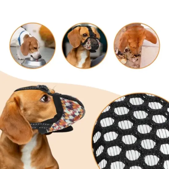 Unique Bargains Bite-proof Muzzle for Small Dog 1 Pc image {3}
