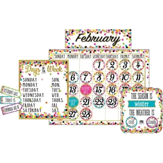 Teacher Created Resources&reg; Confetti Calendar Bulletin Board Display image {3}