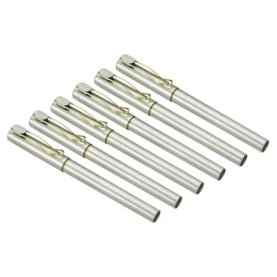 Unique Bargains Metal Smooth Writing Office Reusable Gel Ink Rollerball Pens 12 Pcs image {8}