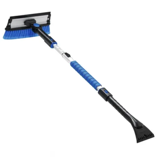 AstroAI 47.2" Ice Scrapers for Car Windshield, 3 in 1 Sturdy Snow Brush with Squeegee, 180&deg; Pivoting Snow Scraper for Car, Truck, SUV image {1}