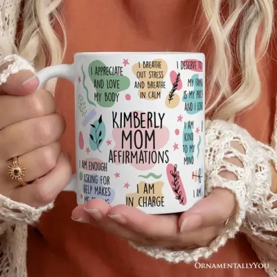 Mom Affirmations Mug, Mother Gift (Non-Custom Only)| OrnamentallyYou image {3}