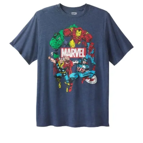 Marvel Men's Big & Tall Marvel Comic Graphic Tee image {3}