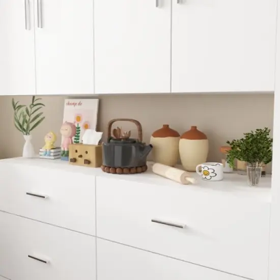 Famapy Kitchen Cabinet Ensemble: Rich Storage, Solid Structure, and Sleek Design image {3}