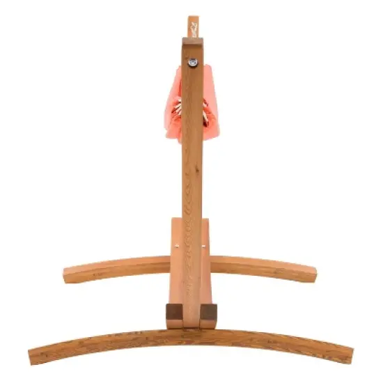 Wood Frame Free Standing Sling Hammock - Orange - CorLiving image {3}