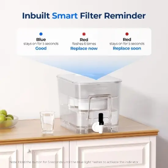 Waterdrop 40 Cup Dual Filter Dispenser White image {8}